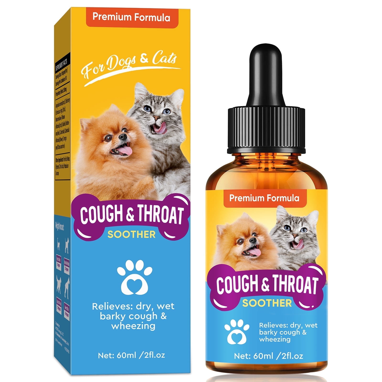 Pet Cough Treatment for Dogs & Cats, 60ml