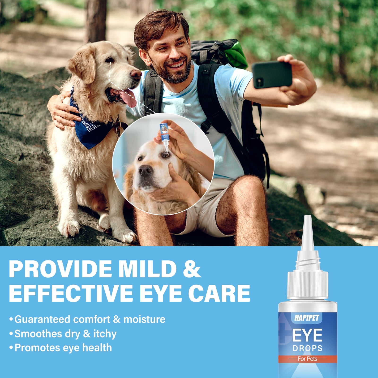 Pet Care Eye Wash Solution for Dogs and Cats, 50ml
