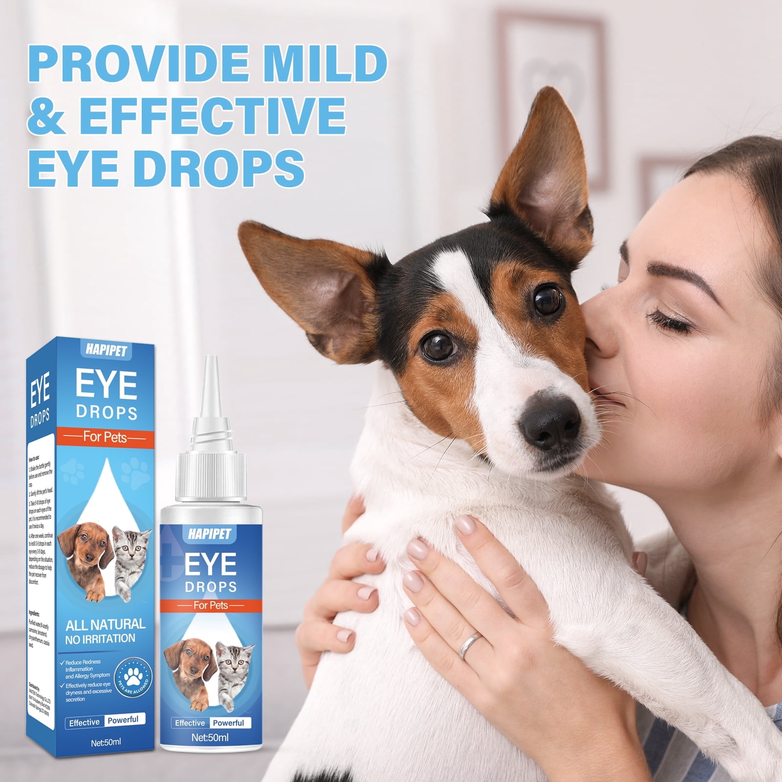Pet Care Eye Wash Solution for Dogs and Cats, 50ml