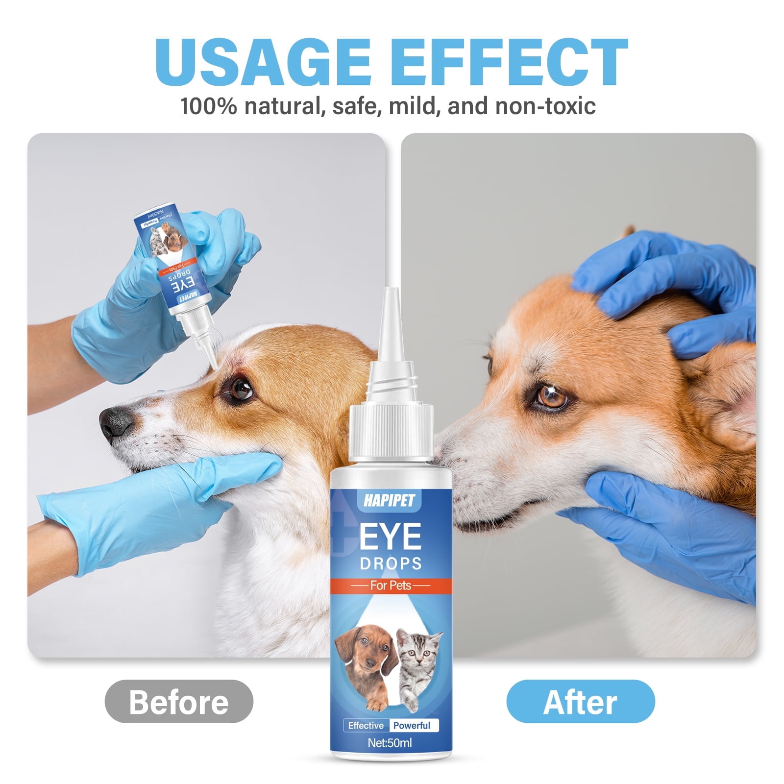 Pet Care Eye Wash Solution for Dogs and Cats, 50ml