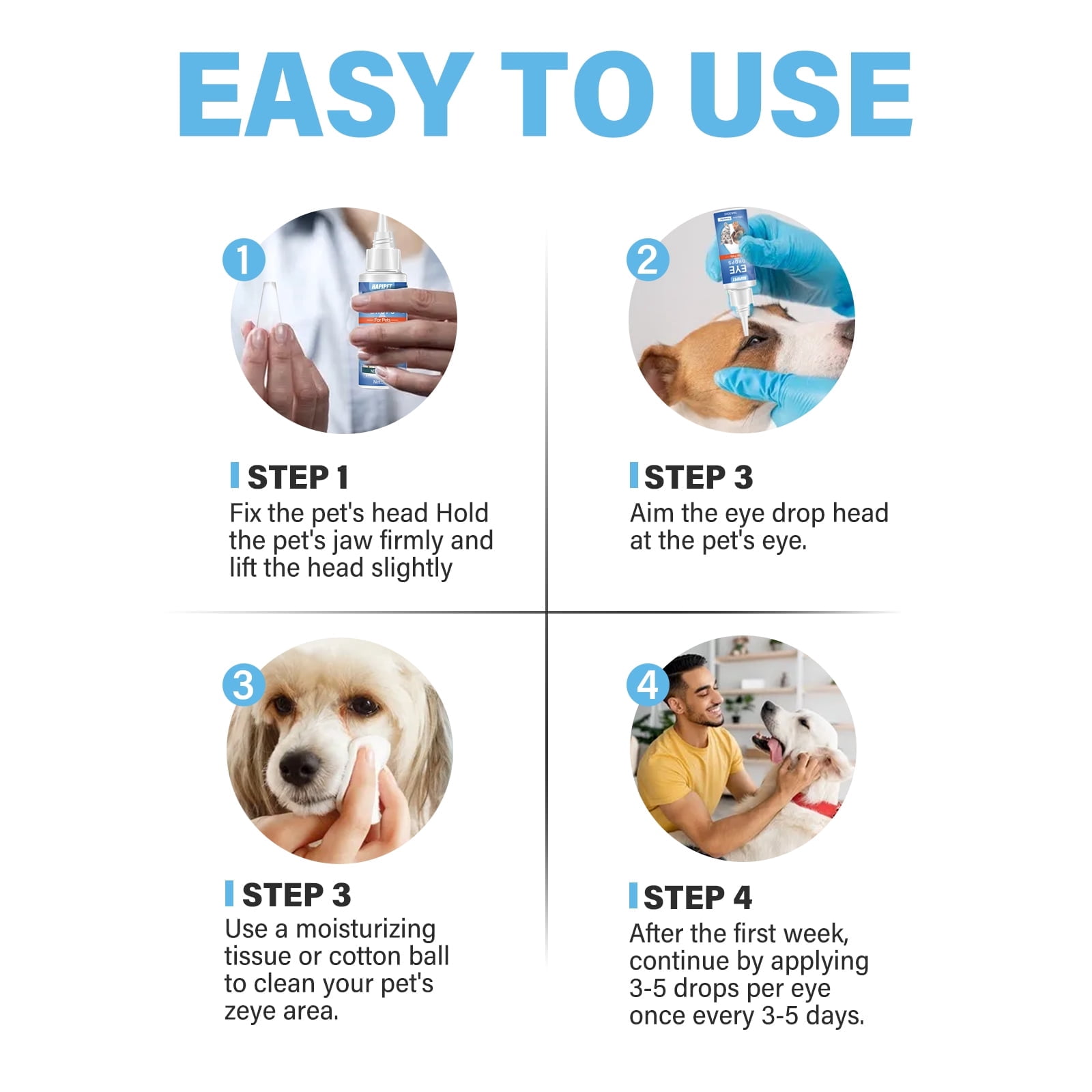 Pet Care Eye Wash Solution for Dogs and Cats, 50ml