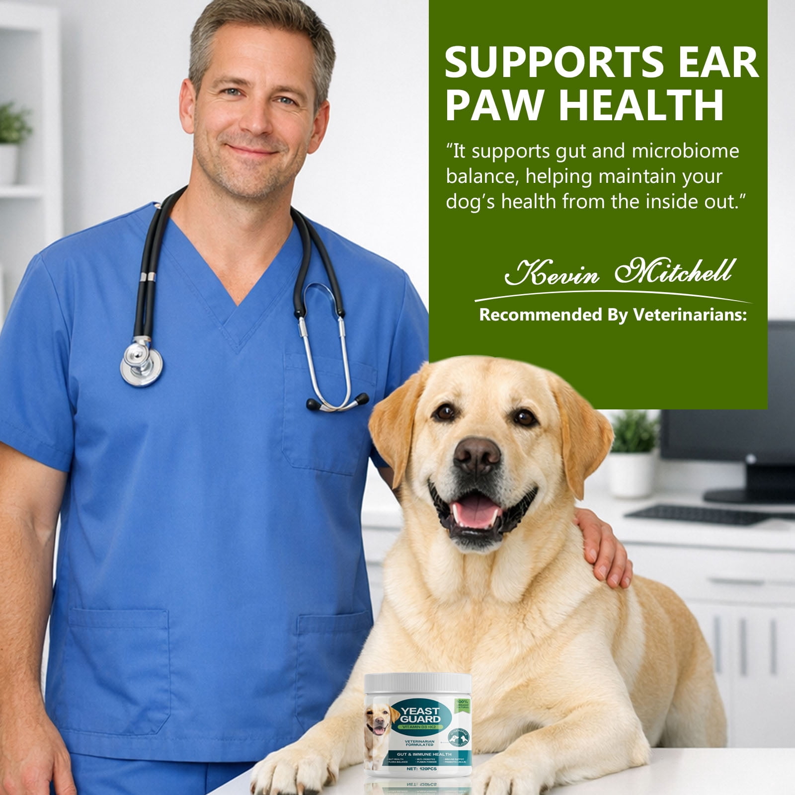 Yeast Infection Treatment for Dogs, 120 Soft Chews